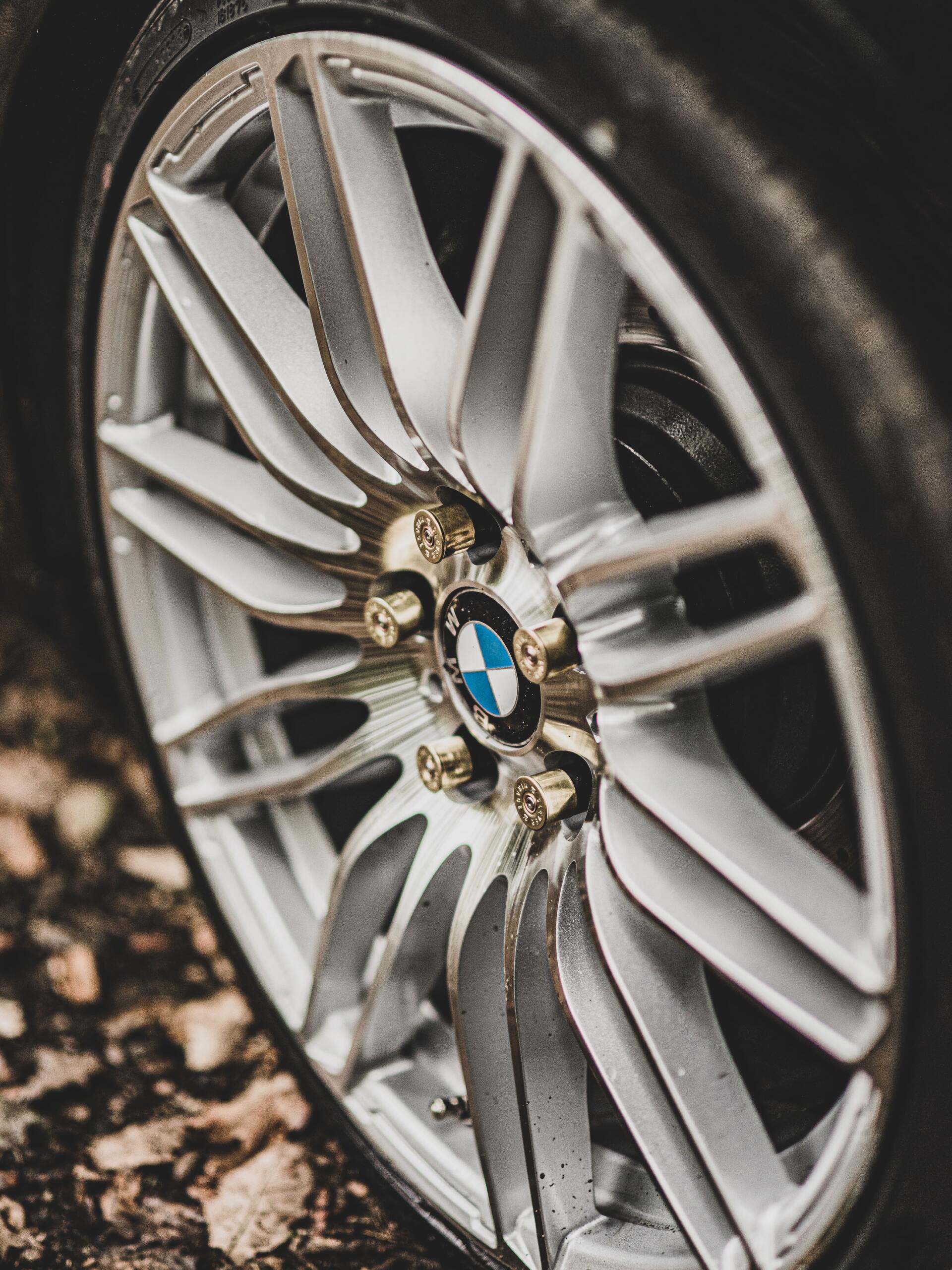 BMW wheel with logo